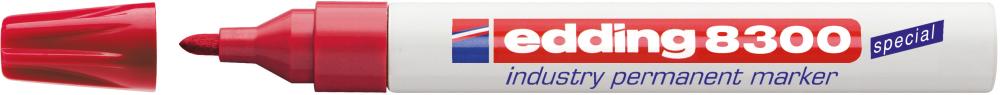 Промисловий перманентний маркер 8300 червоний Edding