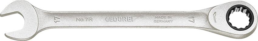 Тріскачковий ключ, прямий, 14 мм Gedore