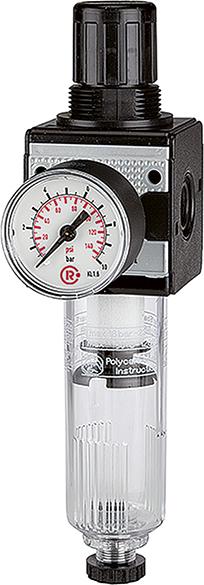 Фільтр-регулятор мультифікс з манометром BG3 0,5 – 10 бар G3/4″ RIEGLER