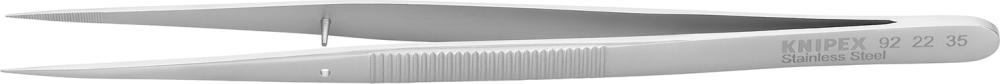 Прецизійний пінцет з нержавіючої сталі з гострим краєм 155 мм KNIPEX