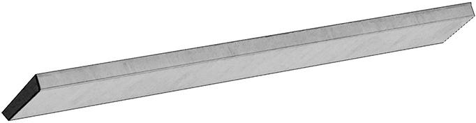 Токарна заготовка HSSE форма L 25 x 6 x 160 мм індекс WILKE