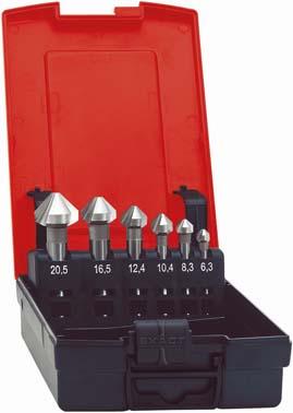 Набір конічних зенкерів DIN335 HSSE-PM форма C 90° FORMAT 6,3 – 20,5 мм