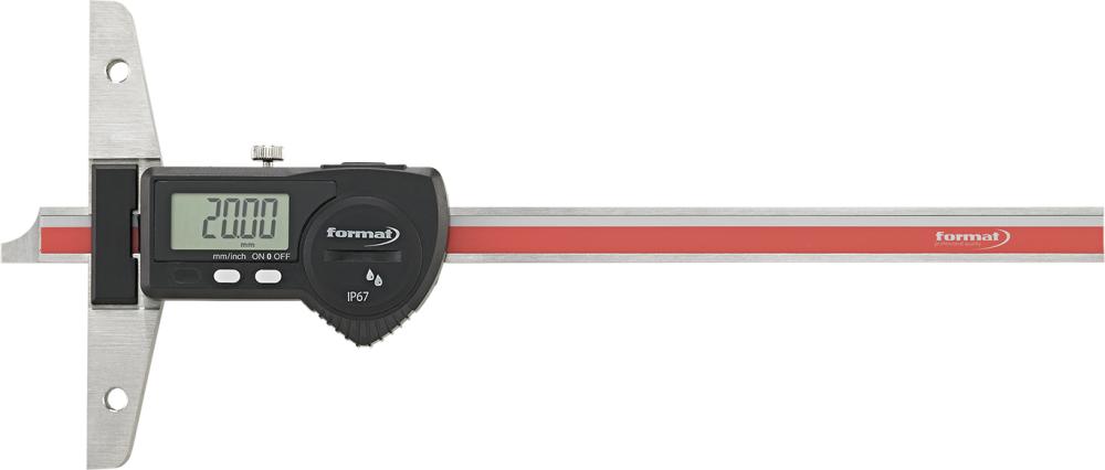Цифровий штангенциркуль глибиномір 150 мм FORMAT