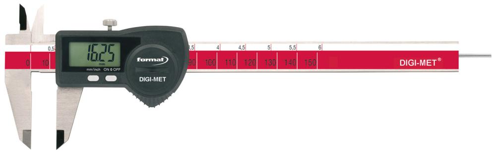 Цифровий кишеньковий штангенциркуль 150 мм без даних FORMAT