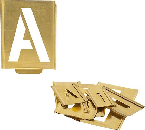 Шаблон маркування A-Z висота шрифту 40 мм KUKKO