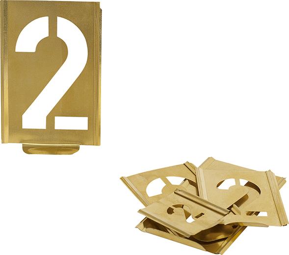 Шаблон розмітки 0-9 висота шрифту 20 мм KUKKO