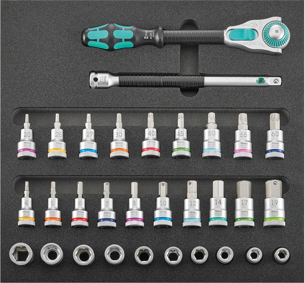 Модуль інструментів 1/3″ для головок Zyklop 1/2″ з функцією утримання Wera