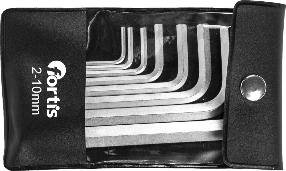 Набір шестигранних ключів у сумці, 8 предметів, 2 – 10 мм FORTIS