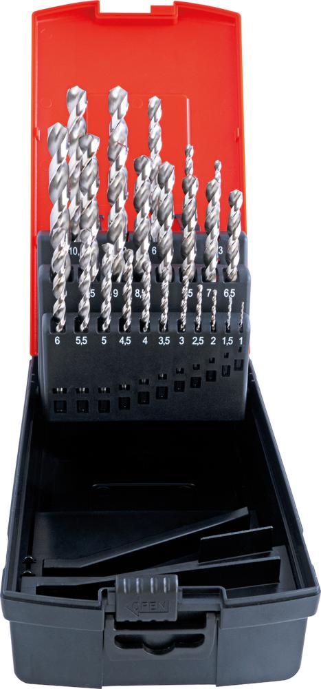 Свердло спіральне DIN338 HSS тип W 1,0-10,5 мм, включаючи Ядрове свердло  FORMAT