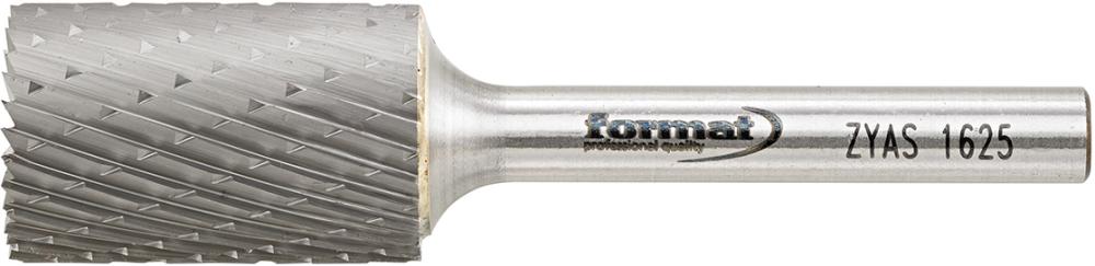 Технічна фреза циліндрична з твердим покриттям з торцевими зубцями 1625 C 6 мм FORMAT 16 x 25 мм