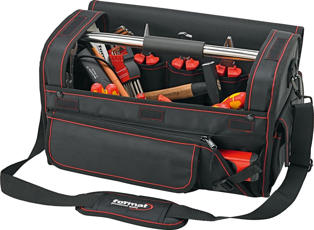 Набір інструментів електрика, 37 предметів у сумці для інструментів FORMAT