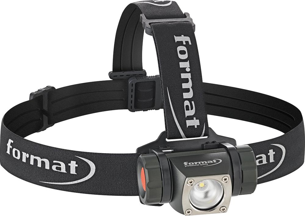 Налобний ліхтар 50/150/350 лм FORMAT