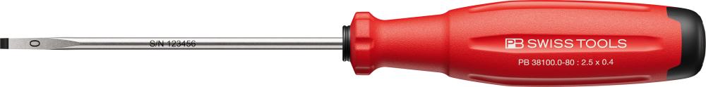 Викрутка шліцьова 2,5×0,4×80 мм SwissGrip EVO PB Swiss