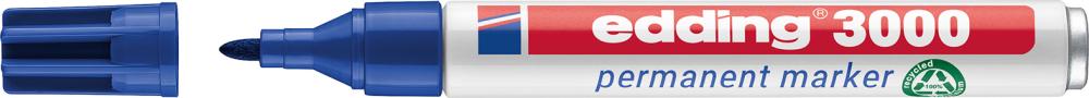 Перманентний маркер № 3000 синього кольору Edding