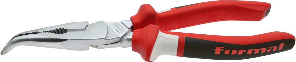 Плоскогубці радіотехнічні DIN5236B зігнуті з 2-компонентними ручками, FORMAT 200 мм