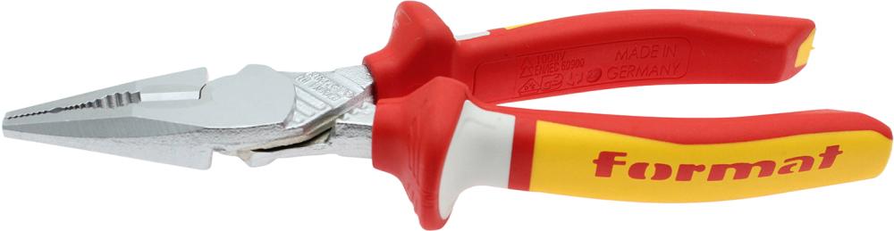 Плоскогубці MIG з двокомпонентним корпусом, 160 мм, FORMAT VDE