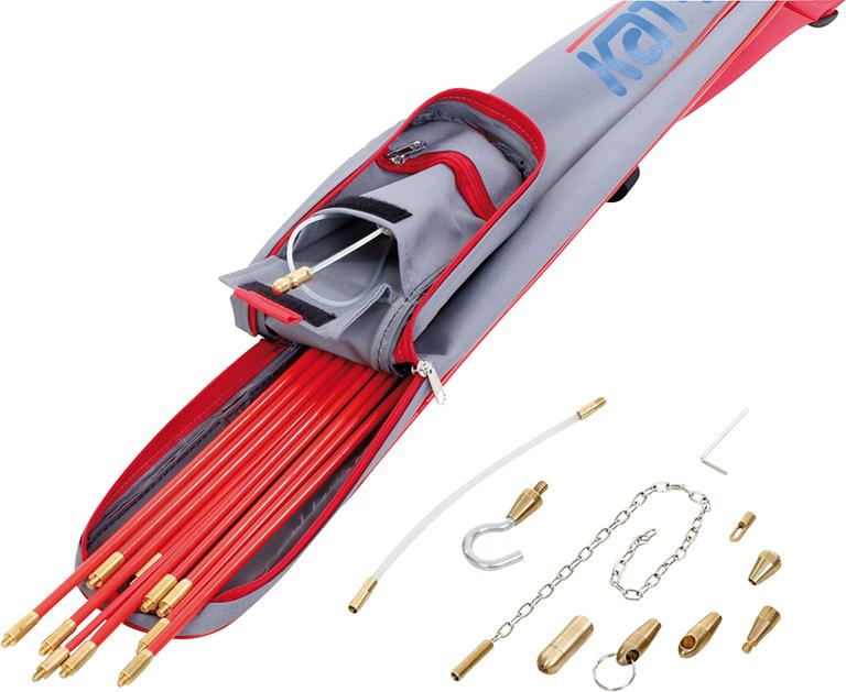 Професійний набір штанг для протягування троса, 19 предметів, Katimex