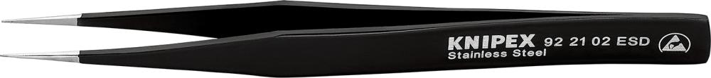 Універсальний пінцет ESD, нержавіюча сталь, 92 21 02 ESD KNIPEX
