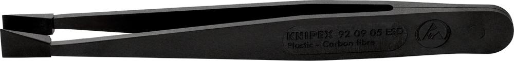 Пластиковий пінцет ESD, чорний 92 09 05 ESD KNIPEX