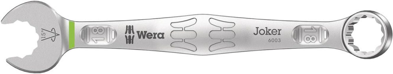 Kombinovaný očkový a vidlicový kľúč JOKER 18 mm Wera