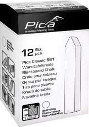 Krieda na tabuľu Pica-Classic biela 12 x 12 x 85 mm
