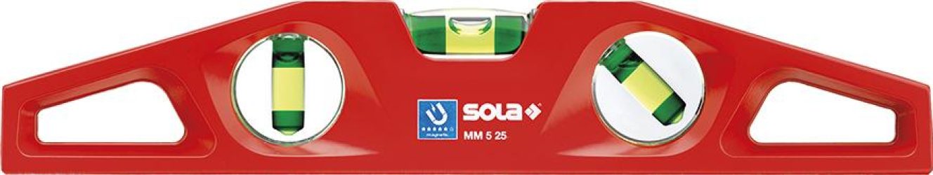 Vodováha z liateho hliníka M 25 Sola