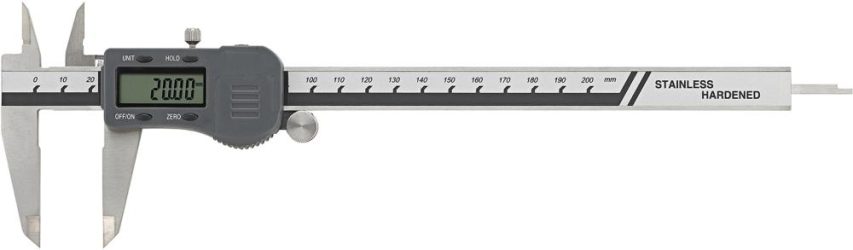 Digitálne vreckové posuvné meradlo 200mm s údajmi ETFORTIS