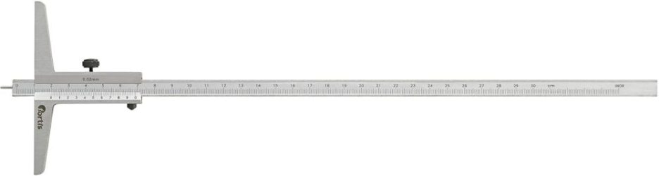 Posuvný hĺbkomer s meracou tyčou 300 mm 1/50 FORTIS