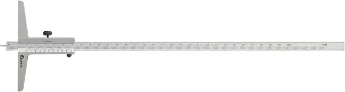 Posuvný hĺbkomer s meracou tyčou 300 mm 1/50 FORTIS