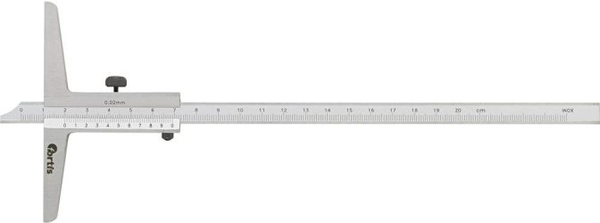 Posuvný hĺbkomer 200 mm 1/50 FORTIS