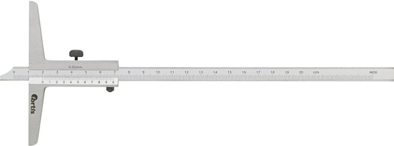 Posuvný hĺbkomer 200 mm 1/50 FORTIS