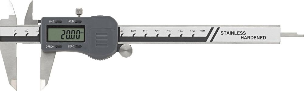 Digitálne vreckové posuvné meradlo 150 mm s údajmi FORTIS