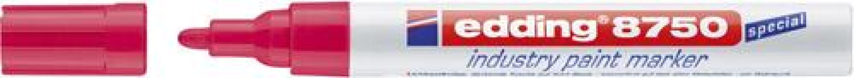 Priemyselný značkovač na laky 8750 červená farba edding