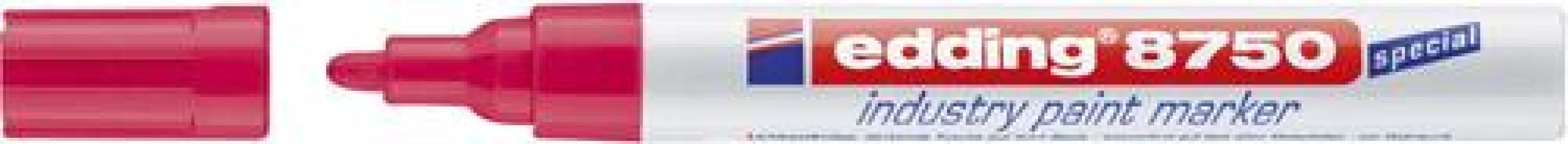 Priemyselný značkovač na laky 8750 červená farba edding