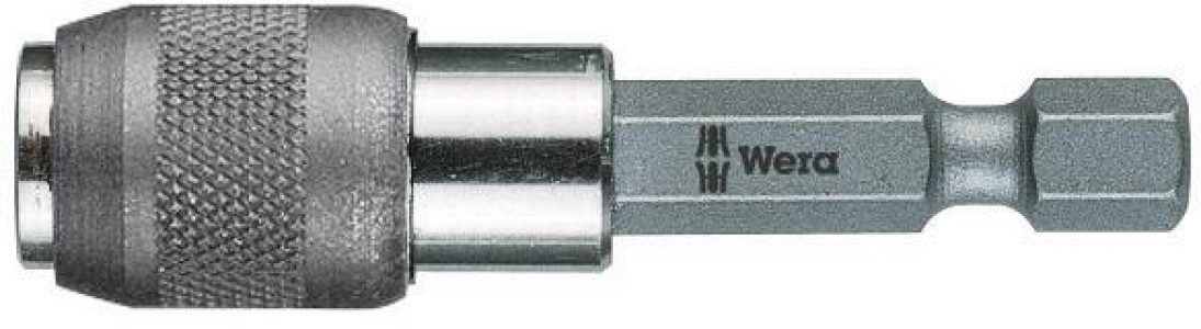 Rýchlovýmenný držiak bitov 1/4" pre bity 1/4" magnet 52 mm Wera