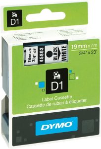 Popisovacia páska D1 45803 čierna/biela 19 mmx7 m DYMO