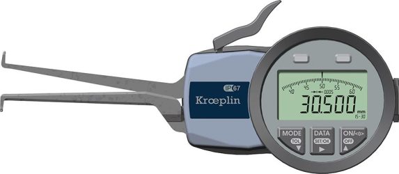 Vnútorný rýchlosnímač IP67 3-bodové meranie 15 – 30 mm KRÖPLIN