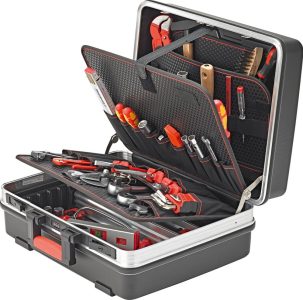 Sortiment náradia pre inštalatérske práce 51-dielny v kufríku ABS FORMAT