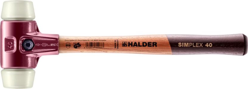 Mäkké kladivo SIMPLEX Nylon 40 mm HALDER