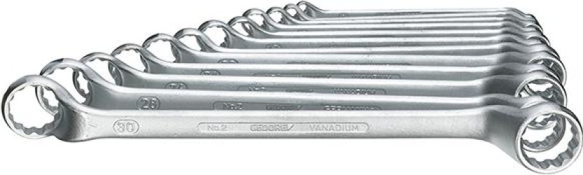 Sada obojstranných očkových kľúčov DIN838 6 – 32 mm 12-dielna v kartónovej krabici Gedore