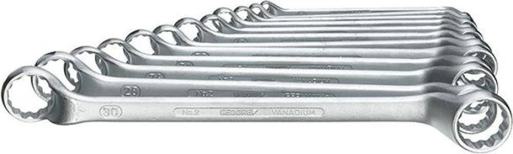 Sada obojstranných očkových kľúčov DIN838 6 – 32 mm 12-dielna v kartónovej krabici Gedore