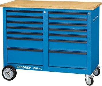 Dielenský stôl na kolieskach 1506XL 2511 1250x550x985 mm Gedore