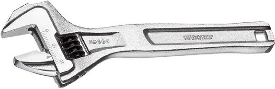 Nastaviteľný kľúč 305 mm poniklovaný s dorazovou plochou Gedore