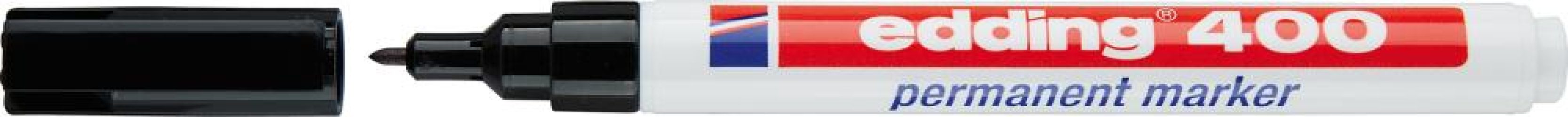 Permanentný značkovač č. 400 čierna farba edding