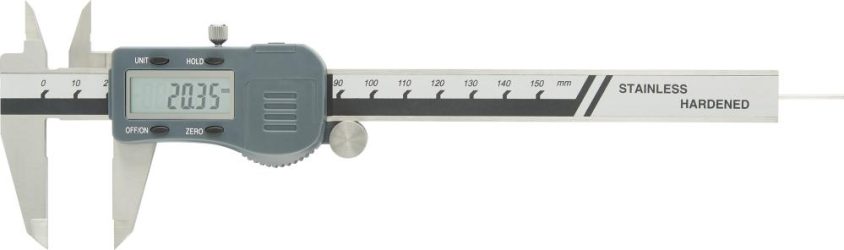 Digitálne vreckové posuvné meradlo 150mm s údajmi RTFORTIS