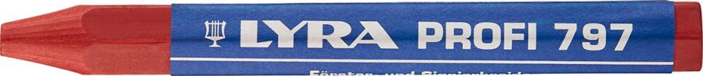 Lesnícka krieda a značkovacia krieda 797 červená farba