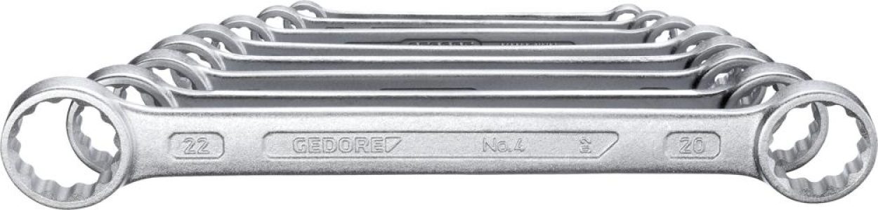Sada obojstranných očkových kľúčov DIN837B 6 – 22 mm 8-dielna v kartónovej krabici Gedore