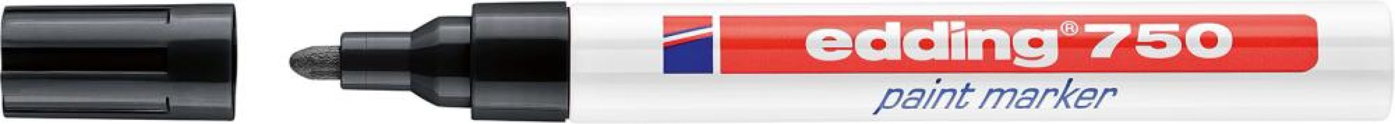 Značkovač na laky číslo 750 čierna farba edding