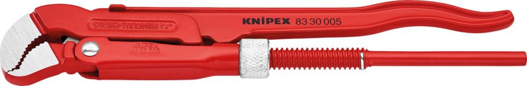 Rohové rúrkové kliešte čeľusť v tvare S 1/2'' Knipex