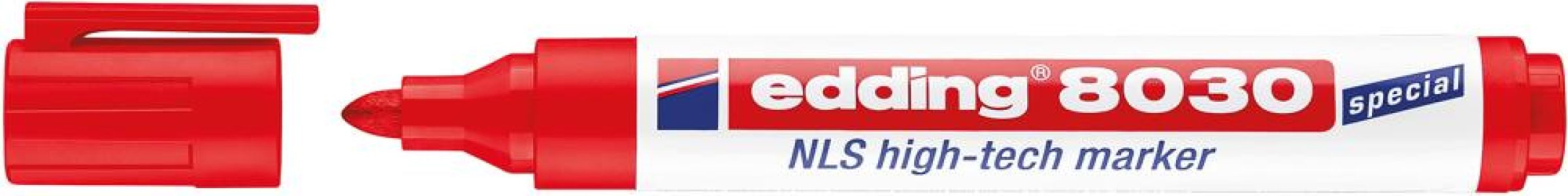 Značkovač HighTech 8030NLS červená farba edding